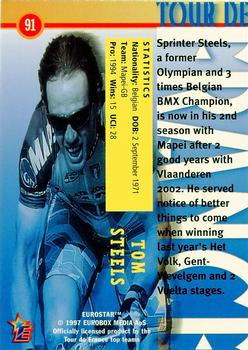 1997 Eurostar Tour de France #91 Tom Steels Back